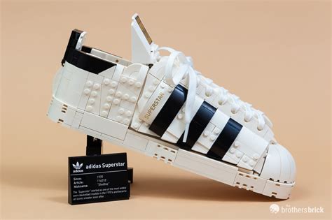 lego adidas schuh müller|LEGO 10282 Adidas Originals Superstar review.